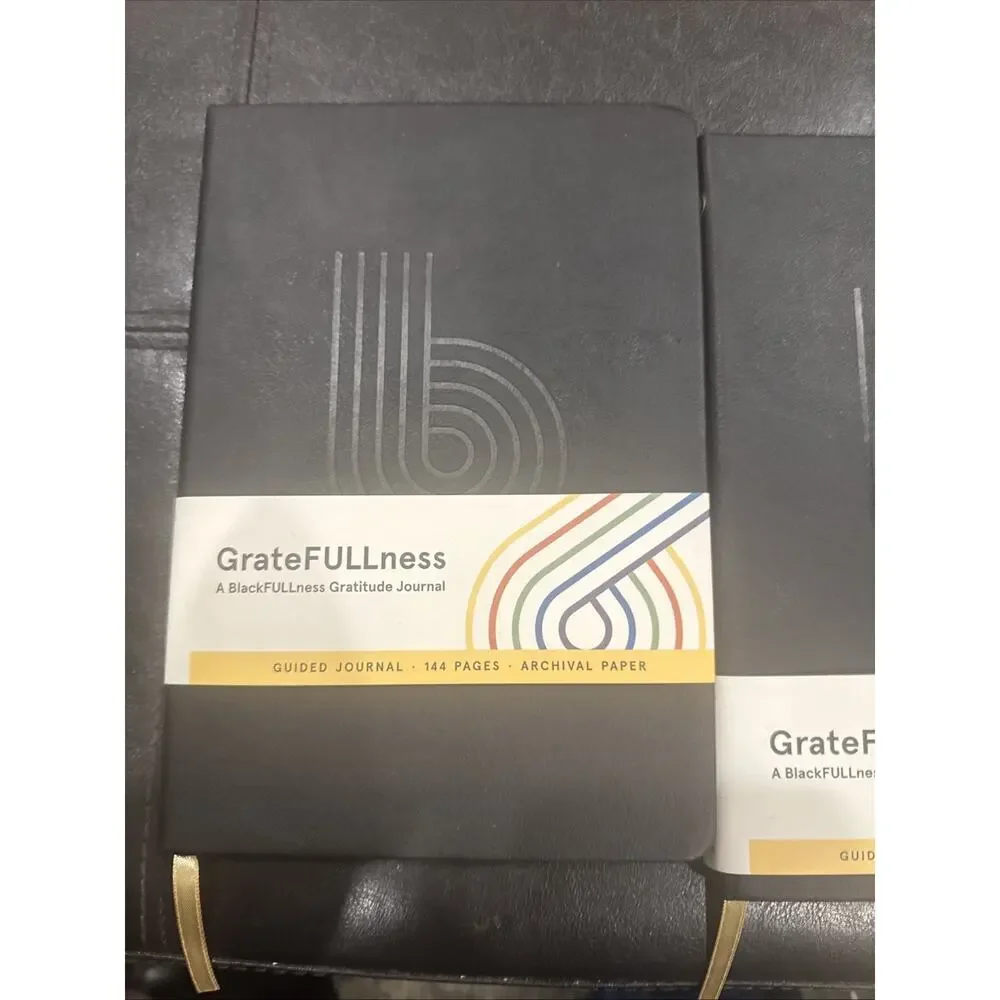 GrateFULLness BlackFULLness Gratitude Journal 144 Pages Guided Notebook Set 2